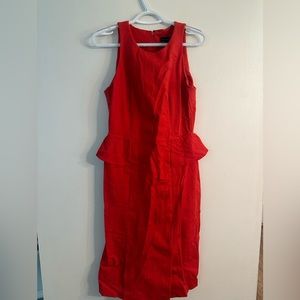 Banana republic midi peplum dress